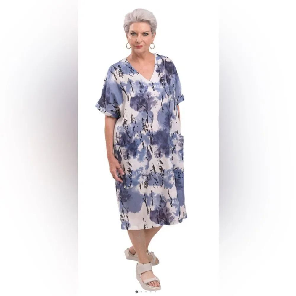 NWOT Alembika Dress blue XS